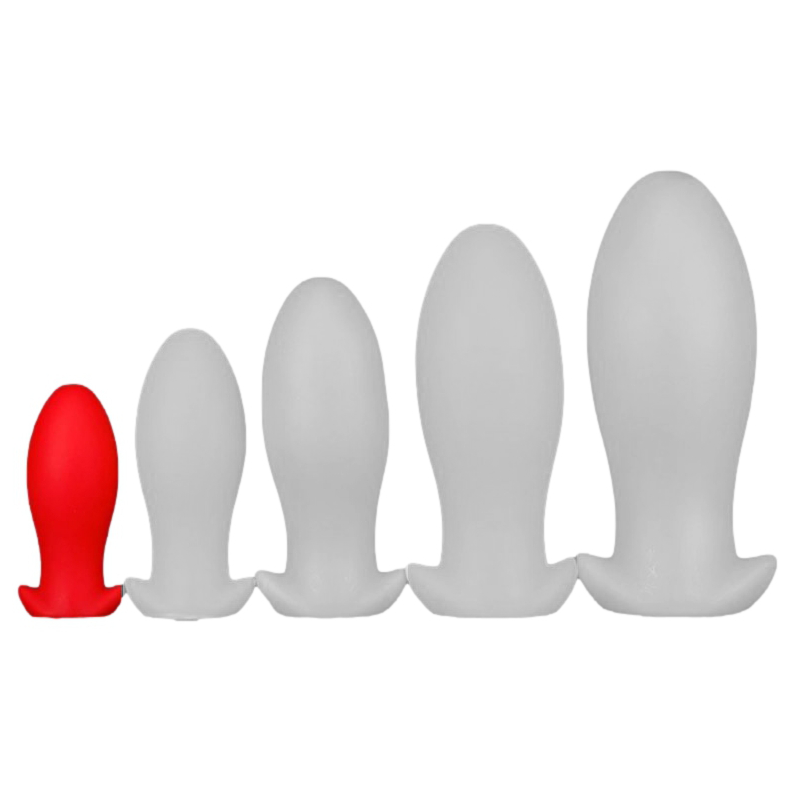 EggPlay Plug silicone Saurus Egg S 10 x 4.5cm Rouge